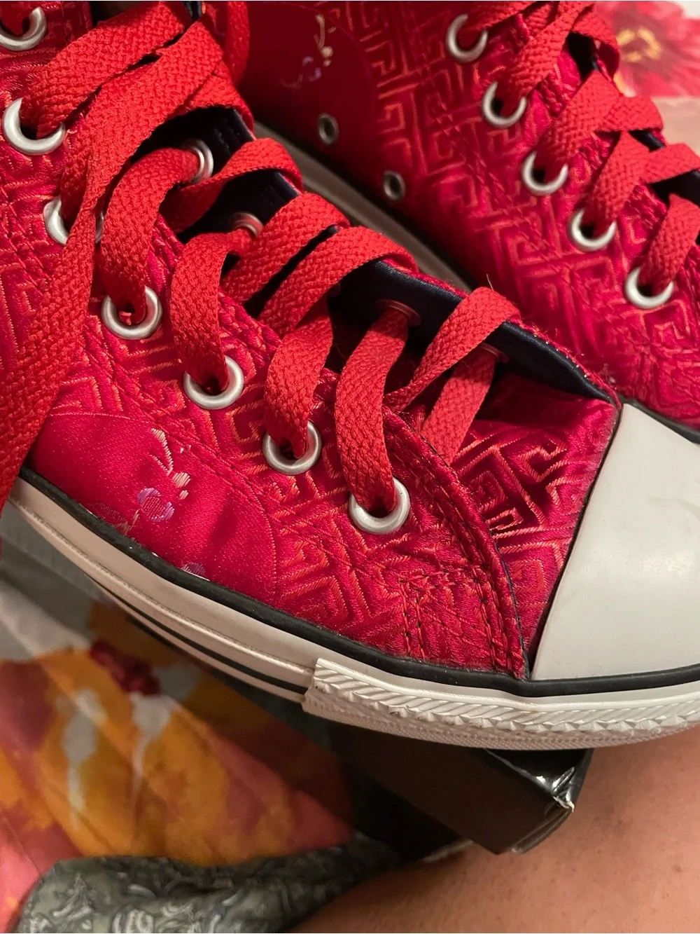 Converse Red High-Top Women's Athletic Sneakers